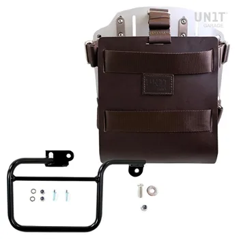 cafe 4 racer Side Pannier Canvas + Subframe K Series custom bike parts 