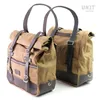 cafe 4 racer - Two universal side bags in canvas - UNIT GARAGE Bags 
