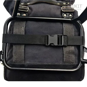 cafe 4 racer - Two universal side bags in canvas - UNIT GARAGE Bags 