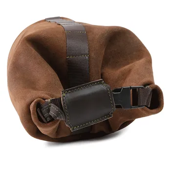 cafe 4 racer - Roll in waxed suede - UNIT GARAGE Bags 