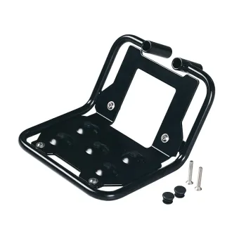 cafe 4 racer - Nosiaci systém z hliníka s nastaviteľným koženým predným dielom a systémom rýchleho uvoľnenia + pravý podvozok bmw ce 02 - UNIT GARAGE BMW CE 02 