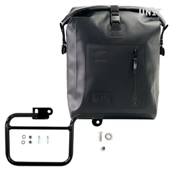cafe 4 racer Side Pannier Canvas + Subframe K Series custom bike parts 