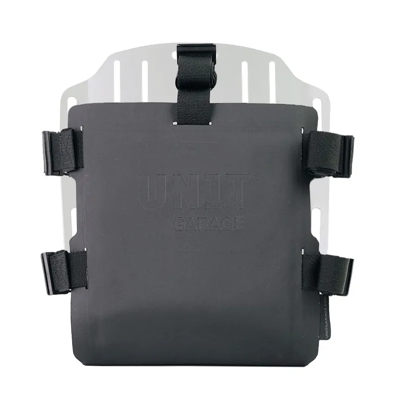 cafe 4 racer - Aluminum bag holder with adjustable front in hypalon and quick release system + subframe - UNIT GARAGE Bags and accessories 