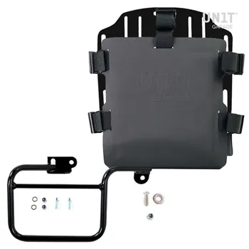 cafe 4 racer - Aluminum bag holder with adjustable front in hypalon and quick release system + subframe (1983-1996) - UNIT GARAGE Side Pannier Canvas + Subframe K Series 