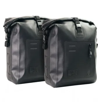 cafe 4 racer - Canvas side pannier 10l-14l + left subframe bmw r12 - UNIT GARAGE Bags and Accesories 