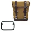 cafe 4 racer - Side pannier canvas + subframe r18 for straight pipe exhaust - UNIT GARAGE Bags and Accessories 