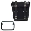 Waxed suede side pannier + subframe r18 for straight pipe exhaust