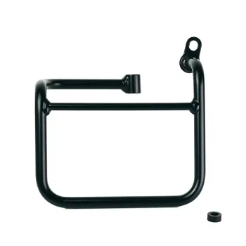 cafe 4 racer - Carrying system in aluminum with adjustable leather front and quick release system + left subframe bmw ce 02 - UNIT GARAGE BMW CE 02 