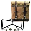 cafe 4 racer - Canvas side pannier scram 22l-30l + symmetrical double subframe ninet  - UNIT GARAGE Bags and Accessories 