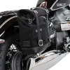 Canvas side pannier scram 22l-30l + r18 frame for fishtail exhaust