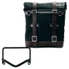 Canvas side pannier scram 22l-30l + r18 frame for fishtail exhaust