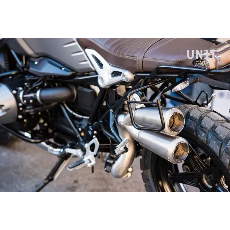 cafe 4 racer - Two canvas side panniers scram 22l-30l + double subframe ninet - UNIT GARAGE Bags and Accessories 
