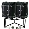 cafe 4 racer - Two canvas side panniers scram 22l-30l + symmetrical double subframe ninet - UNIT GARAGE Bags and Accessories 