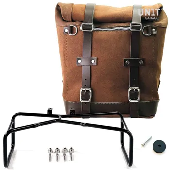 Waxed suede side pannier scram 22l-30l + double subframe ninet