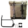 cafe 4 racer - Waxed suede side pannier scram 22l-30l + subframe r1200 gs - UNIT GARAGE Bags and accessories  