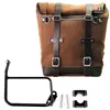 cafe 4 racer - Waxed suede side pannier scram 22l-30l + subframe r1200 gs - UNIT GARAGE Bags and accessories  