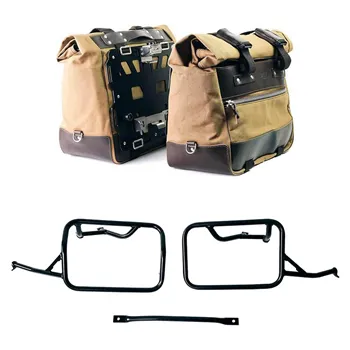 cafe 4 racer - Nosič v hliníku s nastavitelným koženým předním dílem a systémem rychlého uvolnění + levý podvozek bmw r12 ninet - UNIT GARAGE Bags and Accesories 