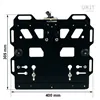 cafe 4 racer - Aluminum plate with front quick coupling in hypalon and lock - UNIT GARAGE Bags and Accessories 