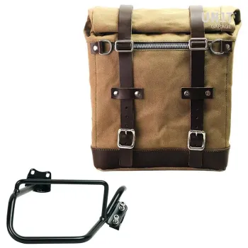 Canvas side pannier scram 22l-30l + right subframe bmw hp2