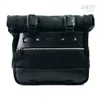 cafe 4 racer - Cult side pannier in waxed suede with aluminium back plate + stainless steel quick release system and lock + right subframe nine - UNIT GARAGE Bags and Accessories 