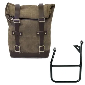 cafe 4 racer - Waxed suede side pannier scram 22l-30l + left subframe bmw r1300gs - UNIT GARAGE Bags and Accessories 