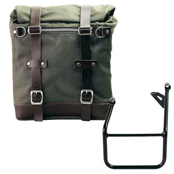 cafe 4 racer - Canvas side pannier scram 22l-30l + left subframe bmw r1300gs - UNIT GARAGE Bags and Accessories 