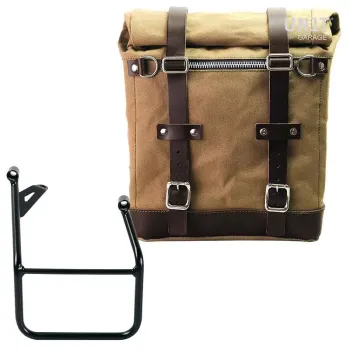 cafe 4 racer - Canvas side pannier scram 22l-30l + left subframe bmw r1300gs - UNIT GARAGE Bags and Accessories 