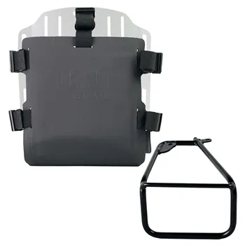 cafe 4 racer - Carrying system in aluminum with adjustable hypalon front and quick release system + left subframe bmw r12 ninet - UNIT GARAGE Bags and Accessories 