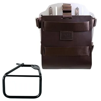 cafe 4 racer - Waxed suede side pannier scram 22l-30l + right subframe bmw r12 ninet - UNIT GARAGE Bags and Accessories 