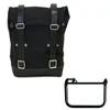 cafe 4 racer - Canvas side pannier 10l-14l + left subframe bmw r12 - UNIT GARAGE Bags and Accesories 