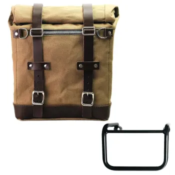 cafe 4 racer - Canvas side pannier 10l-14l + left subframe bmw r12 - UNIT GARAGE Bags and Accesories 