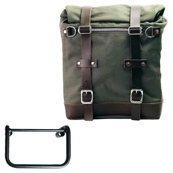 cafe 4 racer - Canvas side pannier scram 22l-30l + right subframe bmw r12 - UNIT GARAGE Bags and Accessories 