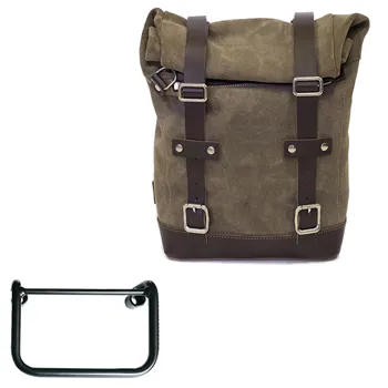 cafe 4 racer - Canvas side pannier 10l-14l + left subframe bmw r12 - UNIT GARAGE Bags and Accesories 