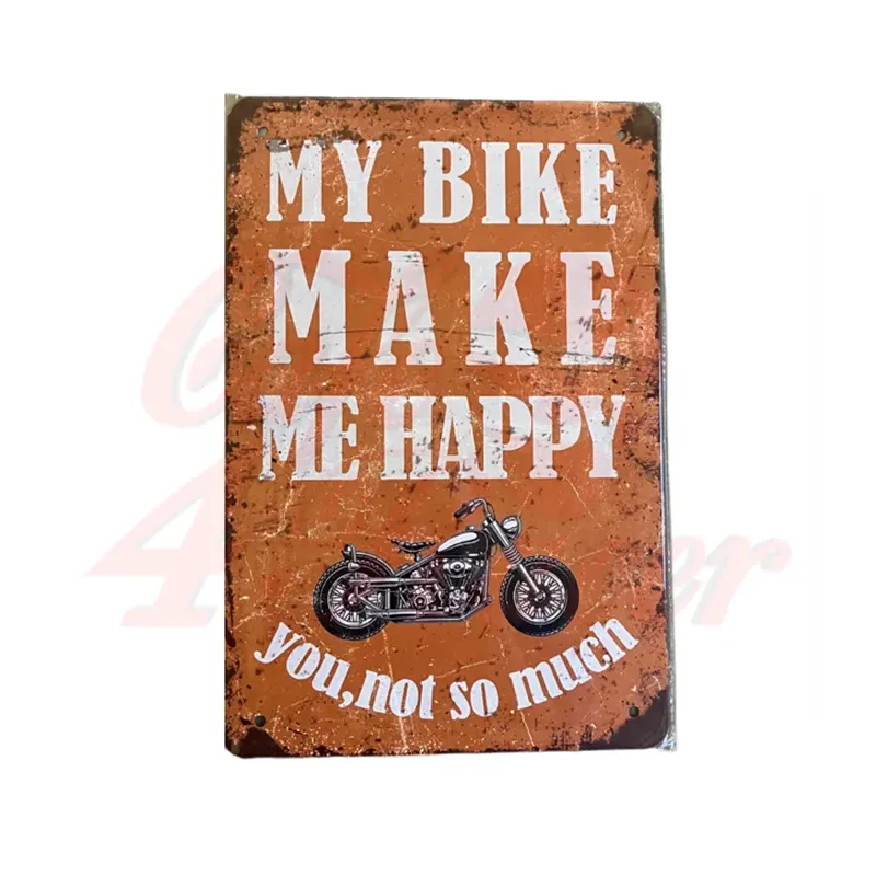 cafe 4 racer - Hliníkové označenie  tabuľka - HAPPY - BIKEIT Darčeky 