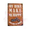 cafe 4 racer -  Aluminium Parking Sign - HAPPY - BIKEIT Gifts 