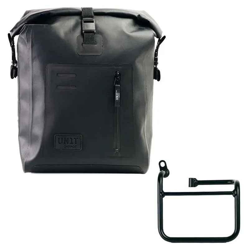 cafe 4 racer - Khali side pannier in tpu + left subframe bmw ce 02 - UNIT GARAGE BMW CE 02 