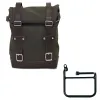 cafe 4 racer - Canvas side pannier 10l-14l + left subframe bmw ce 02 - UNIT GARAGE BMW CE 02 