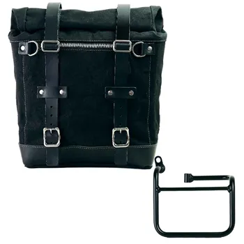 cafe 4 racer - Canvas side pannier scram 22l-30l + left subframe bmw ce 02 - UNIT GARAGE BMW CE 02 