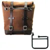 cafe 4 racer - Waxed suede side pannier scram 22l-30l + left subframe bmw ce 02 - UNIT GARAGE BMW CE 02 
