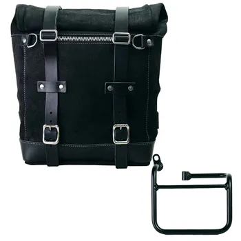 cafe 4 racer - Waxed suede side pannier scram 22l-30l + left subframe bmw ce 02 - UNIT GARAGE BMW CE 02 