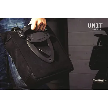 cafe 4 racer - Waxed suede side pannier scram 22l-30l + right subframe bmw ce 02 - UNIT GARAGE BMW CE 02 