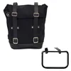 cafe 4 racer - Waxed suede side pannier 10l-14l + left frame bmw r12 g/s - UNIT GARAGE Bags and Accessories 
