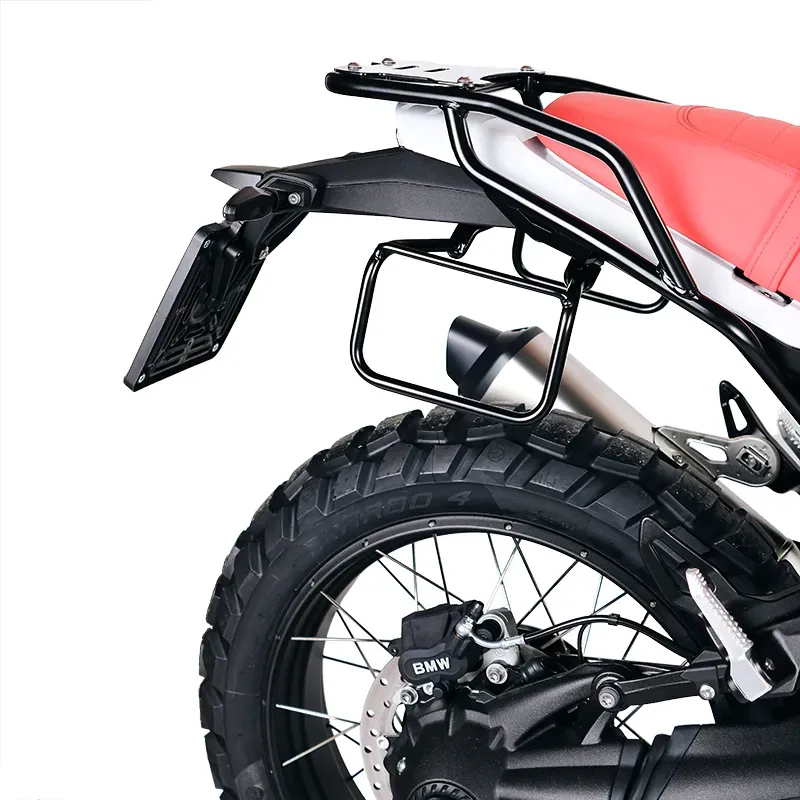 cafe 4 racer - Canvas side pannier 10l-14l + right frame bmw r12 g/s - UNIT GARAGE Bags and Accessories 