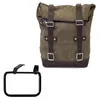 cafe 4 racer - Waxed suede side pannier 10l-14l + right frame bmw r12 g/s - UNIT GARAGE Bags and Accessories 