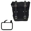 cafe 4 racer - Waxed suede side pannier 10l-14l + right frame bmw r12 g/s - UNIT GARAGE Bags and Accessories 