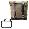 cafe 4 racer - Waxed suede side pannier scram 22l-30l + right frame bmw r12 g/s - UNIT GARAGE Bags and Accessories 