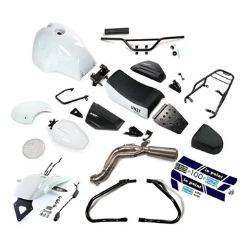 cafe 4 racer - UNIT GARAGE Sada NineT DEUS ENDURO ZÁKLADNÍ SADA BÍLÁ - UNIT GARAGE KIT 