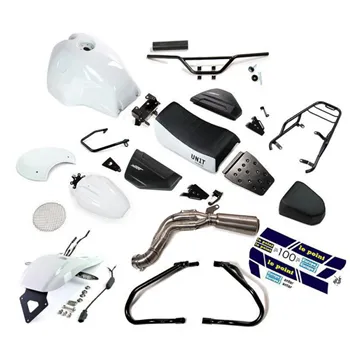 cafe 4 racer - UNIT GARAGE Sada NineT DEUS ENDURO ZÁKLADNÍ SADA BÍLÁ - UNIT GARAGE KIT 
