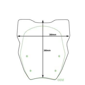 cafe 4 racer - Predné sklo s radarom BMW R1300GS (od roku 2023) - UNIT GARAGE Body Parts 