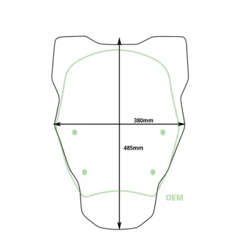 cafe 4 racer - Windshield l without radar bmw r1300gs (2023 onwards) - UNIT GARAGE Body Parts 